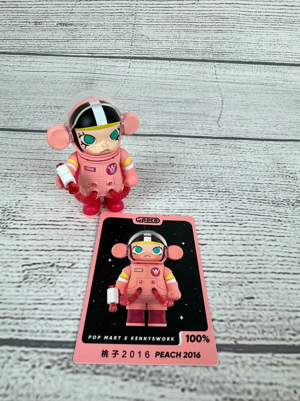 Popmart Space Molly x Kennywork Peach 2016 Series 3 Blind Box Figurine